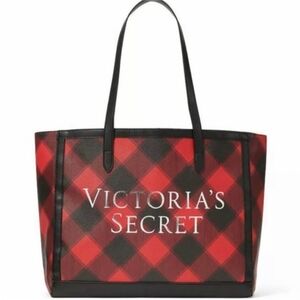 VICTORIA'S SECRET | BUFFALO PLAID LARGE TOTE BAG - NWT!